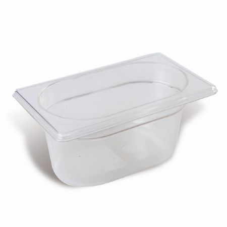Bac gastronorme GN 1/9 polyester 0,54 L pour vitrinette et meuble de préparation - Pujadas - P190.6BF