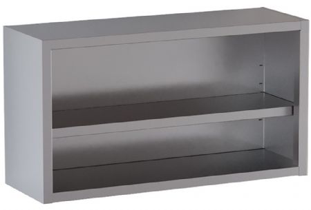 Armoire murale ouverte en inox AISI 430 600x400x650 mm - Diamond - PA60-SM1