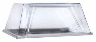 Pare-haleine avec porte arrire relevable pour le service