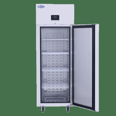 Armoire réfrigérée positive GN2/1 en inox monobloc 1 porte avec fonction connectée