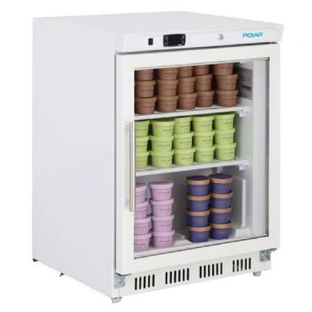Armoire rfrigre ngative blanche  poser - 129 litres