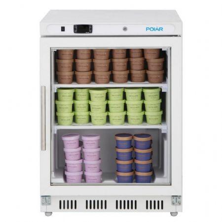 Congélateur à poser 129 L négatif vitré blanc - Polar - PC007