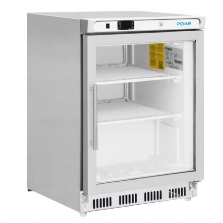 Vitrine rfrigre ngative inox  poser 129 litres