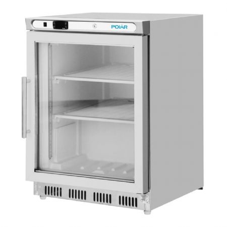 Vitrine rfrigre ngative inox  poser 129 litres