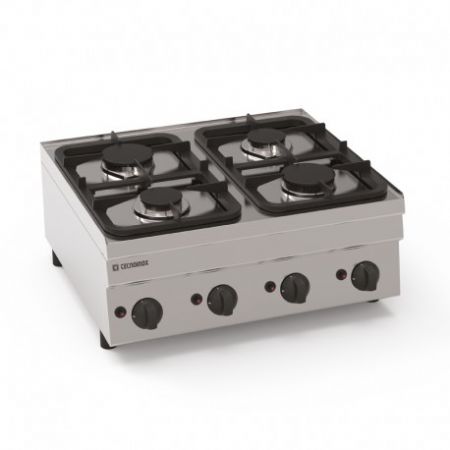 Plaque de cuisson pro top 2 feux vifs gaz gamme 600 - Tecnoinox - Plaques  de Cuisson - référence PC35G6 - Stock-Direct CHR