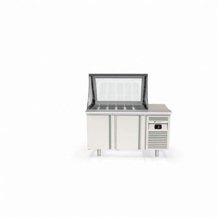Saladette réfrigérée 2 portes pleines 375 L - Coreco - PC80-150-L