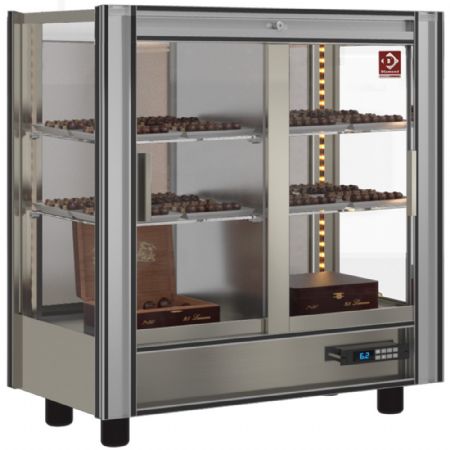 Armoire chocolat vitrée réfrigérée Lt. 216 modulable - Diamond - PCC-1-R6 Armoire chocolat vitrée réfrigérée Lt. 216 modulable - Diamond - PCC-1-R6