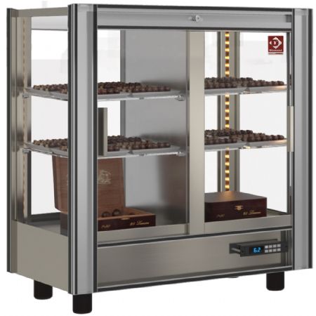 Armoire chocolat traversante modulable 216 litres avec portes coulissantes vitrées - Diamond - PCC-1/TR-R6 Armoire chocolat traversante modulable 216 litres avec portes coulissantes vitrées - Diamond - PCC-1/TR-R6