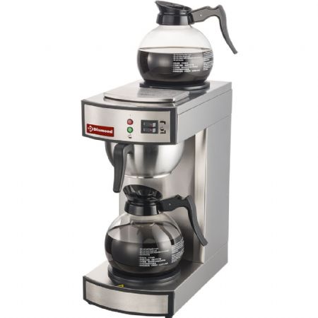 Percolateur 1 groupe semi-automatique avec 2 plaques chauffantes et réservoir 2,2 litres - Diamond Promo - PCF-S2/F Percolateur 1 groupe semi-automatique avec 2 plaques chauffantes et réservoir 2,2 litres - Diamond Promo - PCF-S2/F