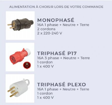 Plancha professionnelle électrique à poser inox lisse 2 zones 44,2 x 64,2 cm profondeur Confort - Krampouz - PCPR2BA-KR