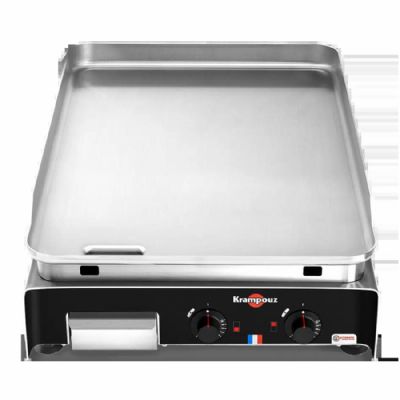 Plancha gaz inox surface lisse à poser puissance 5,8 kW - 442x642 mm Plancha gaz inox surface lisse à poser puissance 5,8 kW - 442x642 mm