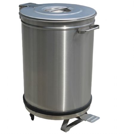 Refroidisseur de déchets professionnel avec couvercle à pédale - 95 litres - Diamond - PCRA/105B