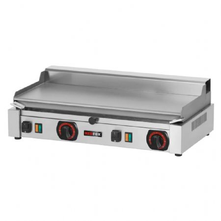 Plaque à snacker électrique de comptoir en inox surface lisse TOP monophasé