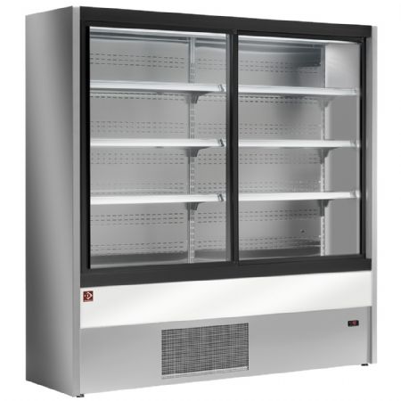 Vitrine rfrigre murale pro portes vitres gris/blanc +0C / +5C capacit 1200 mm