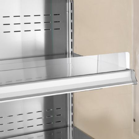 Vitrine murale rfrigre noire avec 2 portes coulissantes - 1200 x 570 x 2000 mm