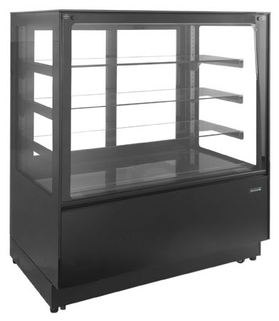 Comptoirs réfrigérés positive 2 portes vitrées noir 338 L -1 à +5 °C - Tefcold - PDA3-CTF120B-1