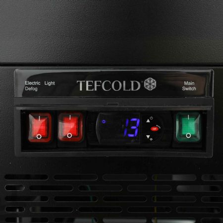 Comptoirs réfrigérés façade et dessus vitrés plans positive - Tefcold - PDA3-CTF150B-1