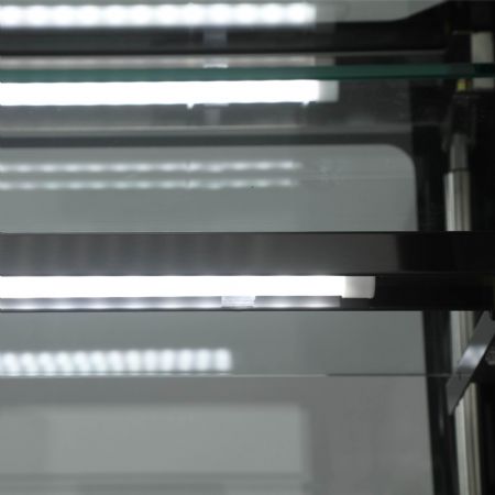Comptoirs réfrigérés façade et dessus vitrés plans positive - Tefcold - PDA3-CTF150B-1