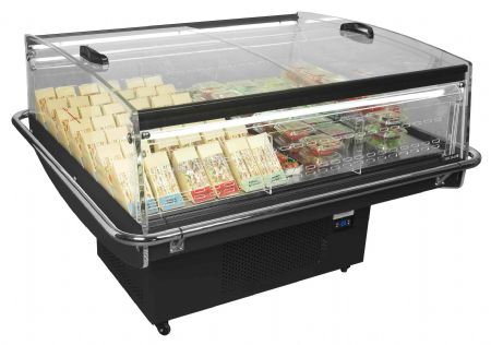 Réfrigérateur îlot noir 190 L -1 à +5 °C - Tefcold - PDC126 VS SL LED