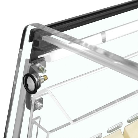 Réfrigérateur îlot noir 190 L -1 à +5 °C - Tefcold - PDC126 VS SL LED