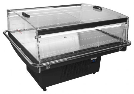 Réfrigérateur îlot noir 190 L -1 à +5 °C - Tefcold - PDC126 VS SL LED