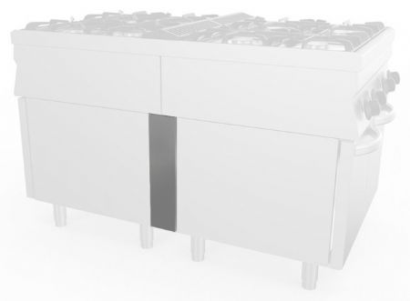 SOFRACHEF - Panneau de fermeture arrière pour bloc de cuisson central - Sofraca - PFATC
