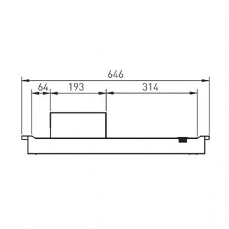 Plaque réfrigérée encastrable 2 niveaux capacité 2GN1/1 L 790x646x60 mm - Eratos - PFD2G