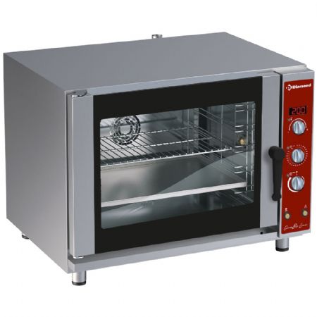 Four mixte professionnel à convection électrique, 5x EN (GN), humidificateur automatique - Diamond Promo - PFE-52/S