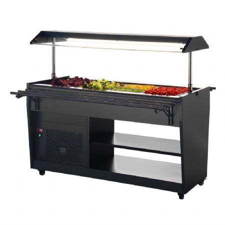 Buffet r�frig�r�e 4 bacs GN 1/1 � commande et affichage num�rique - 1058x740x1356mm