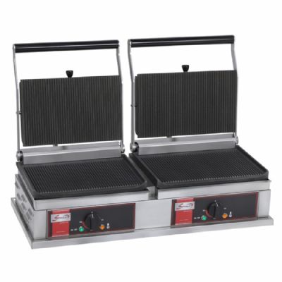 Grill panini double grand modle Plaques rainures