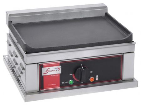Plaque à snacker professionnelle Monophasé à poser fonte lisse 1800 W - Sofraca - PHF1L