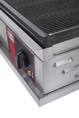 Plaque à snacker professionnelle Monophasé double rainurée 2400 W - Sofraca - PHF2R