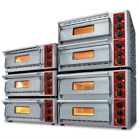 Petits four à pizza pro électrique chambre 2 pizzas Ø 330 mm 5 kW - Diamond Promo - PIZZA-QUICK/66-43