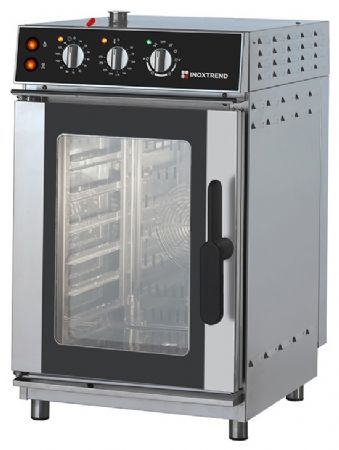 Four mixte professionnel Triphasé 7 niveaux GN 1/1 commandes électromécaniques - Furnotel - PKDA107E
