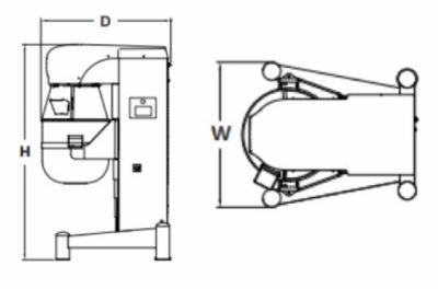 Batteur planétaire 120L avec variateur de vitesses programmable triphasé