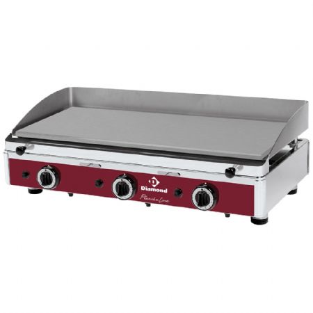 Plaque à Snacker lisse gaz 3 brûleurs inox 32 dm² - Diamond Promo - PLANCHA/3-N Plaque à Snacker lisse gaz 3 brûleurs inox 32 dm² - Diamond Promo - PLANCHA/3-N
