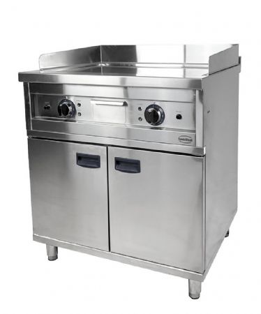 Plaque de cuisson chrome lectrique surface lisse sur armoire Entry line 700