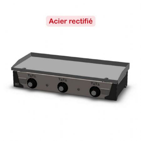Plaque à Snacker Gaz plaque acier rectifié 15 mm 12 kW - Hr Fainca - PLC10100RT