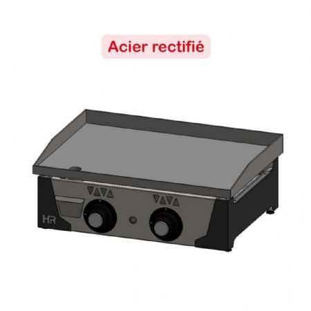 Plaque à Snacker Gaz plaque acier rectifié 15 mm 8 kW - Hr Fainca - PLC6100RT
