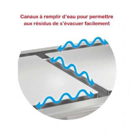 Plaque à Snacker Triphasé 12 kW plaque chromée lisse - Mirror - PLF3