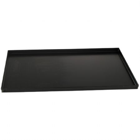 Plaque en tle noire 600x400 bord droit 20 mm