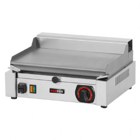 Plaque à snacker électrique de comptoir en acier inox lisse TOP monophasé