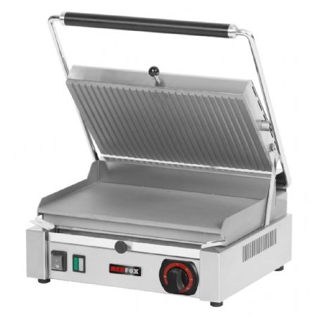 Gril de contact électrique en acier inoxydable plaque lisse monophasé dimension