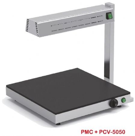 Lampe de réchauffage en inox adpatée pour plaque de maintien en température - 330 W