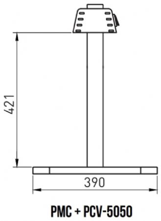 Lampe de réchauffage en inox adpatée pour plaque de maintien en température - 330 W