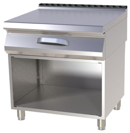 Élément plan de travail tiroir placard en acier inoxydable sur placard AISI 304 - RM Gastro - PP 780