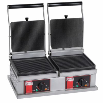 Grill panini double petit modle Plaques rainures