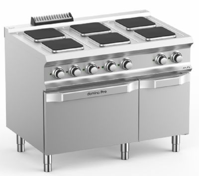 Cuisinire lectrique sur four lectrique 6 plaques de 2,6kW - Profondeur 700mm