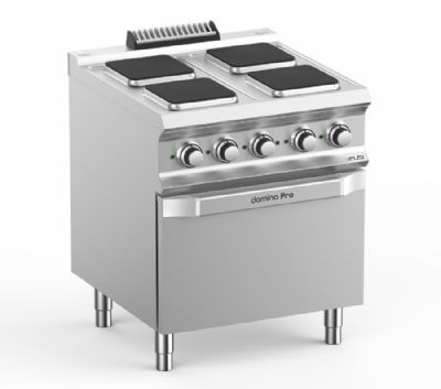 Cuisinire lectrique sur four lectrique 4 plaques de 2,6kW - Profondeur 700mm