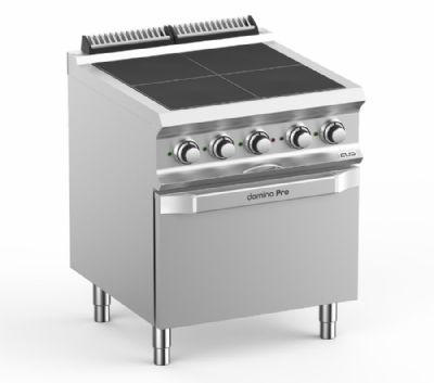Cuisinire lectrique sur four lectrique 4 zones de chauffe de 2,5kW - Profondeur 700mm